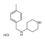 (4-Methyl-benzyl)-piperidin-4-yl-amine hydrochloride Structure