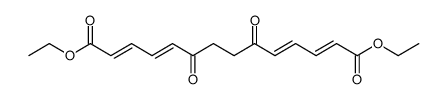 diethyl 6,9-dioxo-2(E),4(E),10(E),12(E)-tetradecatetraenedioate Structure