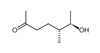 2-Heptanone, 6-hydroxy-5-methyl-, [R-(R*,R*)]- (9CI) structure