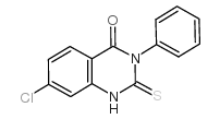 7-氯-2-巯基-3-苯基-3H-喹唑啉-4-酮结构式