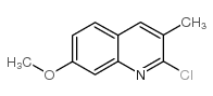 2-氯-7-甲氧基-3-甲基喹啉结构式