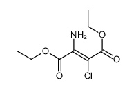 diethyl 2-amino-3-chlorobut-2-enedioate Structure