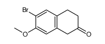 6-bromo-7-methoxy-3,4-dihydronaphthalen-2(1H)-one Structure