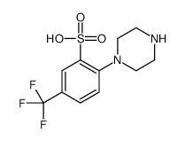 2-piperazin-1-yl-5-(trifluoromethyl)benzenesulfonic acid Structure