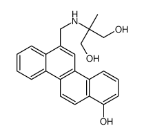 2-[(1-hydroxychrysen-6-yl)methylamino]-2-methylpropane-1,3-diol Structure