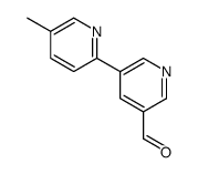 5-(5-methylpyridin-2-yl)pyridine-3-carbaldehyde Structure