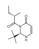 (R)-2-(tert-butyl)-3-((S)-2-methylbutanoyl)-2,3-dihydropyrimidin-4(1H)-one Structure
