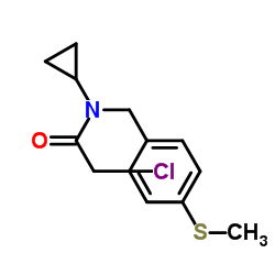 2-Chloro-N-cyclopropyl-N-[4-(methylsulfanyl)benzyl]acetamide结构式