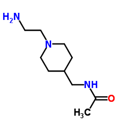 N-{[1-(2-Aminoethyl)-4-piperidinyl]methyl}acetamide Structure