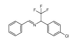 benzylidene-1-(4-chlorophenyl)-2,2,2-trifluoroethylamine Structure