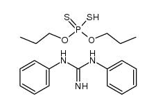 dipropyldithiophosphoric acid N,N'-diphenylguanidinium salt Structure