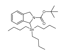 O-tert-butyl 1-(tributylstannyl)isoindoline-2-carboxylate Structure