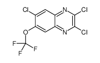 2,3,6-trichloro-7-(trifluoromethoxy)quinoxaline Structure