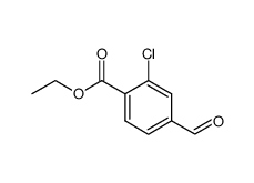 2-Chloro-4-Formyl-Benzoic Acid Ethyl Ester结构式