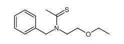 N-benzyl-N-(2-ethoxyethyl)ethanethioamide Structure