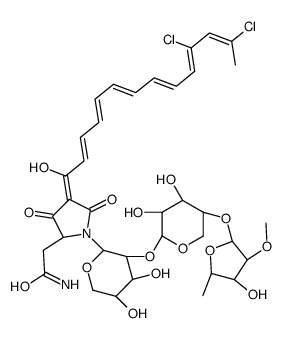 2-[(2S,4Z)-4-[(2E,4E,6E,8E,10Z,12E)-11,13-dichloro-1-hydroxytetradeca-2,4,6,8,10,12-hexaenylidene]-1-[(3S,4R,5R)-3-[(2S,3S,4R,5R)-3,4-dihydroxy-5-[(2S,3S,4R,5R)-4-hydroxy-3-methoxy-5-methyloxolan-2-yl]oxyoxan-2-yl]oxy-4,5-dihydroxyoxan-2-yl]-3,5-dioxopyrr Structure