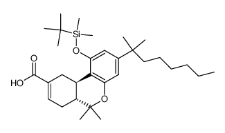 IP-751,(3R,4R)-(DELTA6)-THC-DMH-11-OIC ACID结构式