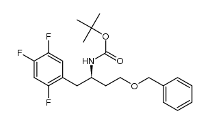 (R)-tert-butyl (4-(benzyloxy)-1-(2,4,5-trifluorophenyl)butan-2-yl)carbamate Structure