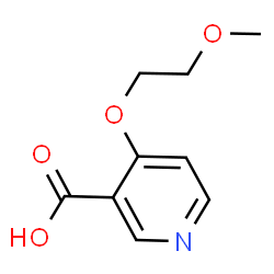 4-(2-Methoxyethoxy)pyridine-3-carboxylicacid结构式