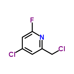 4-Chloro-2-(chloromethyl)-6-fluoropyridine Structure