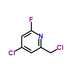 4-Chloro-2-(chloromethyl)-6-fluoropyridine结构式