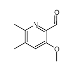 5,6-dimethyl-3-methoxy-2-picolinaldehyde结构式