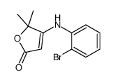 4-(2-bromoanilino)-5,5-dimethylfuran-2-one结构式