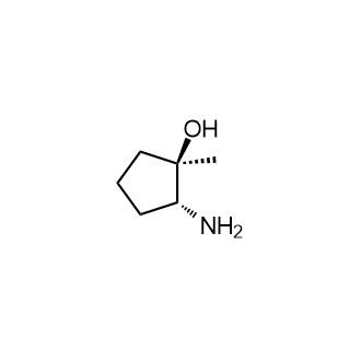 (1R,2R)-2-氨基-1-甲基环戊烷-1-醇结构式