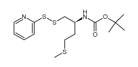 (S)-tert-butyl (4-(methylthio)-1-(pyridin-2-yldisulfanyl)butan-2-yl)carbamate Structure