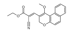 ethyl (E)-2-cyano-3-(1-methoxy-3H-benzo[f]chromen-2-yl)acrylate结构式