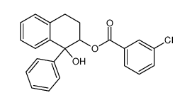 1-hydroxy-1-phenyl-1,2,3,4-tetrahydronaphthalen-2-yl 3-chlorobenzoate结构式