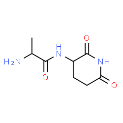 2-amino-N-(2,6-dioxopiperidin-3-yl)propanamide hydrochloride结构式