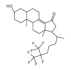 3-hydroxy-25,26,26,26,27,27,27-heptafluoro-5-cholest-8(14)-en-15-one Structure