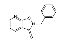 2-benzylisothiazolo(5,4-b)pyridine-3(2H)-thione结构式
