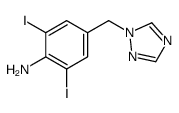 2,6-diiodo-4-(1,2,4-triazol-1-ylmethyl)aniline Structure