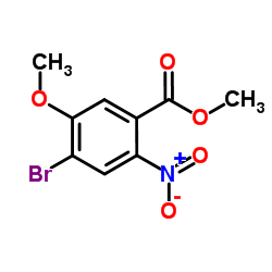 4-Bromo-5-methoxy-2-nitro-benzoic acid methyl ester structure
