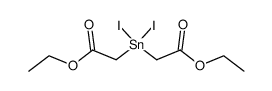 bis-ethoxycarbonylmethyl tin (2+), diiodide结构式