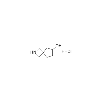 2-氮杂螺[3.4]辛烷-6-醇盐酸盐结构式