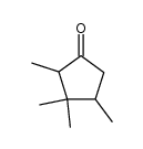 2,3,3,4-tetramethyl-cyclopentanone结构式
