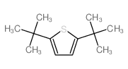 Thiophene,2,5-bis(1,1-dimethylethyl)- Structure