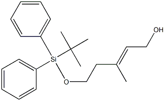 2-Penten-1-ol,5-{(1,1-dimethylethyl)diphenylsilyl}oxy-3-methyl- Structure