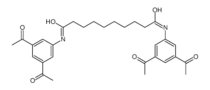 N1,N10双(3,5-二乙酰苯基)癸二酰胺结构式