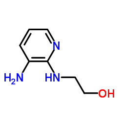 2-[(3-amino-2-pyridyl)amino]ethanol结构式