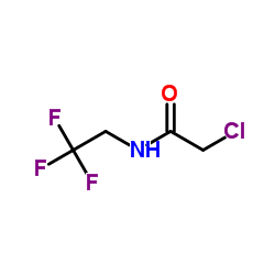 2-氯-N-(2,2,2-三氟乙基)乙酰胺结构式