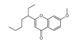 2-heptan-3-yl-7-methoxychromen-4-one结构式
