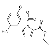 ethyl 1-(5-amino-2-chlorophenyl)sulfonylpyrrole-2-carboxylate Structure