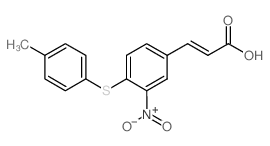 3-[4-[(4-METHYLPHENYL)THIO]-3-NITROPHENYL]ACRYLIC ACID Structure