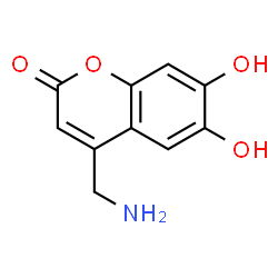 2H-1-Benzopyran-2-one, 4-(aminomethyl)-6,7-dihydroxy- (9CI) Structure