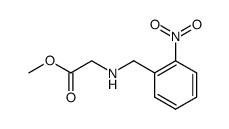methyl N-(2-nitrobenzyl)glycinate结构式