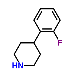 4-(2-氟苯基)哌啶结构式
